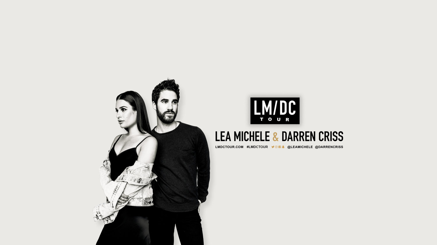Lea Michele and Darren Criss Announce The LM/DC Tour – XO Diva D