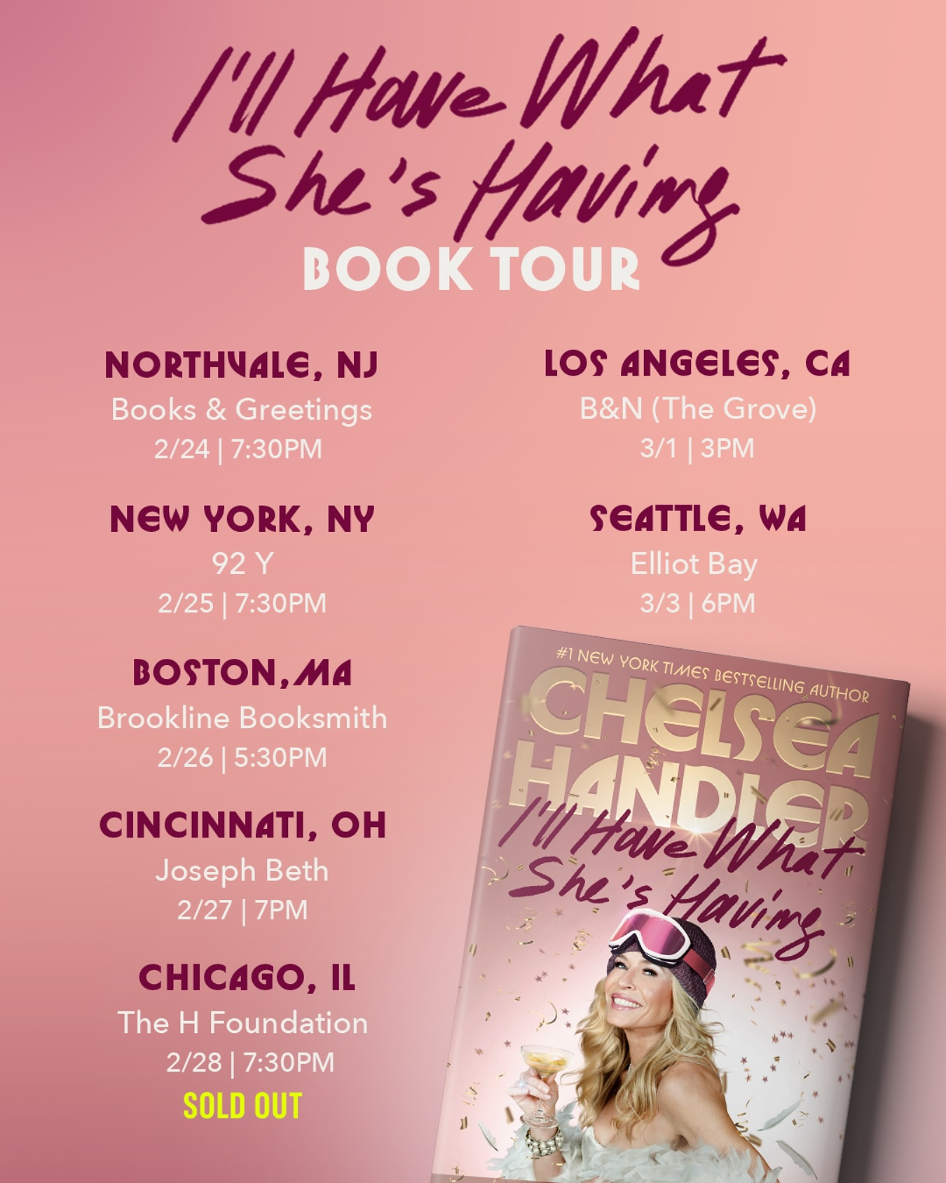 CHELSEA HANDLER CELEBRATES 50 WITH A NEW BOOK & TOTAL WORLD DOMINATION ...