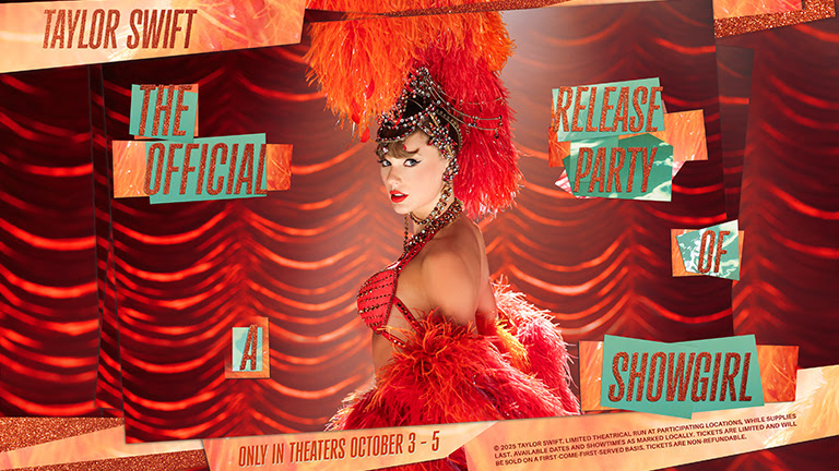 TAYLOR SWIFT RETURNS TO THE BIG SCREEN WITH “THE LIFE OF A&nbsp;SHOWGIRL”